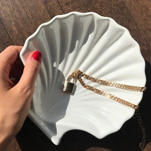 Minimal home decor vintage shell dish
